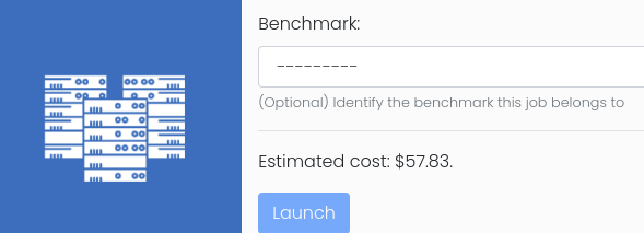 Associate a job with a benchmark